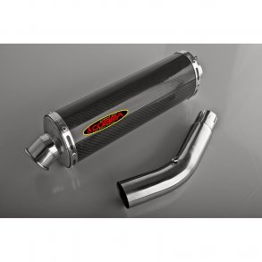 Cobra Kawasaki ZX-9R 00-01, slip-on med oval lyddmper i carbon