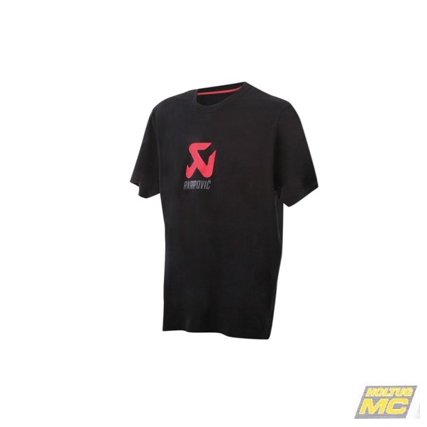 Akrapovic herre T-shirt i sort og med Akrapovic logo