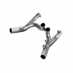 Akrapovic Yamaha VMAX 09-16 mellemrr/collector i titanium til afmontering af katalysator