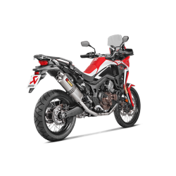 Akrapovic Honda CRF1000L A. T. 16-19 2/1 forrr i rustfri - til brug med slip-on system