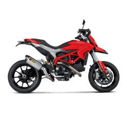 Akrapovic Ducati Hyperstrada 13-18 mellemrr i titanium uden katalysator