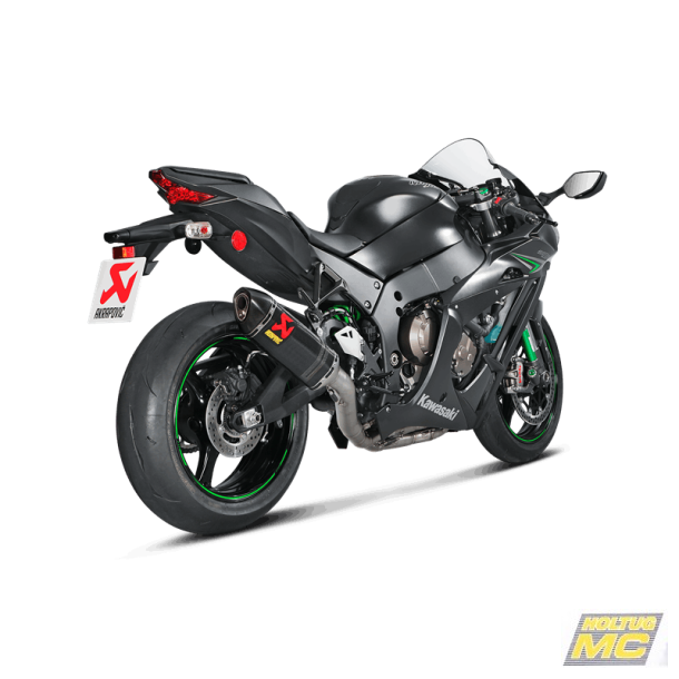 Akrapovic Kawasaki ZX-10R 16-20 Evolution Line 4/2/1 titanium forrr, hexagonal lyddmper i carbon 