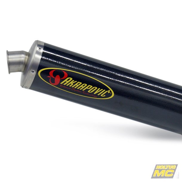 Akrapovic oval carbon lyddmper