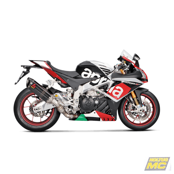Akrapovic Aprilia RSV4 15-16 Slip-On Line hexagonal lyddmper i carbon (ECE godkendt)