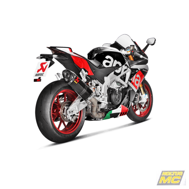 Akrapovic Aprilia RSV4 15-16 Slip-On Line hexagonal lyddmper i carbon