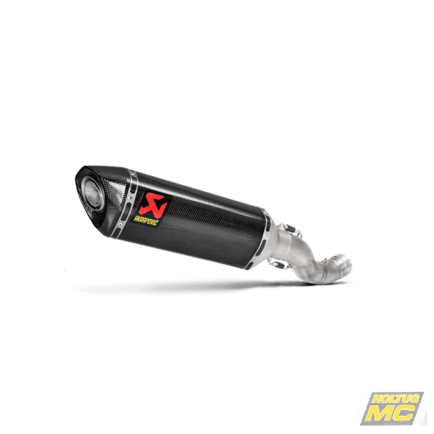 Akrapovic Aprilia Tuono V4 17-20 Slip-On Line hexagonal lyddmper i carbon