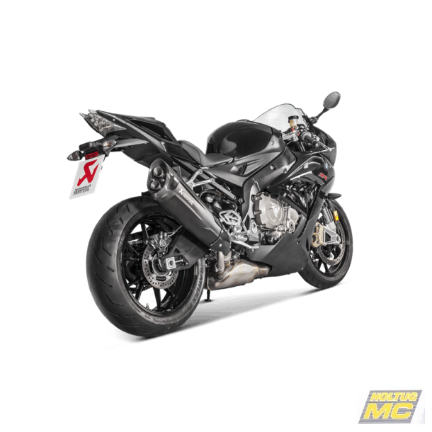 Akrapovic BMW S1000RR 17-18 Slip-On Line hexagonal lyddmper i titanium/sort (ECE godkendt)