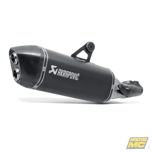 Akrapovic BMW R1200GS Adventure 14-16 Slip-On Line hexagonal lyddmper titanium/sort (EC godkendt)
