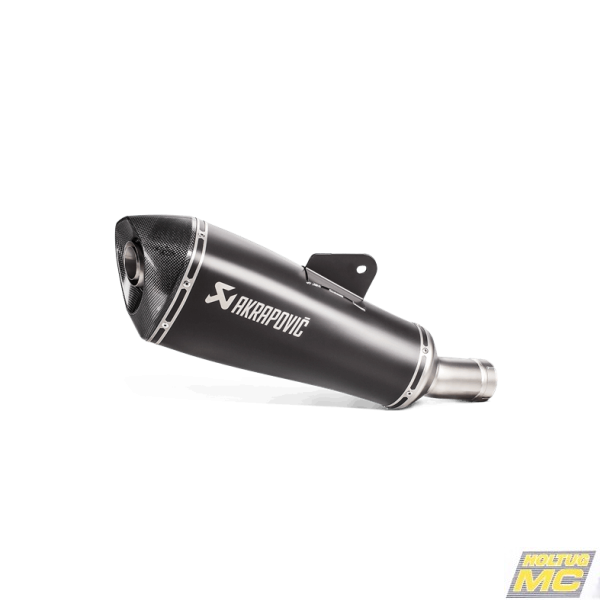 Akrapovic BMW R1200R 15-18 Slip-On Line hexagonal lyddmper i titanium/sort (ECE godkendt)