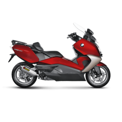 Akrapovic BMW C650 GT 12-15 Slip-On Line hexagonal lyddmper i rustfri (EC godkendt)