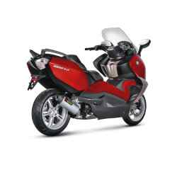 Akrapovic BMW C650 GT 12-15 Slip-On Line hexagonal lyddmper i rustfri (EC godkendt)