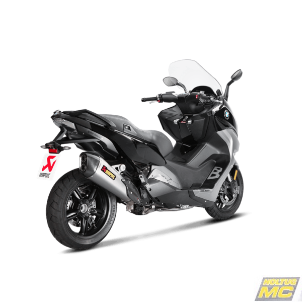 Akrapovic BMW C650 Sport 16-20 Slip-On Line hexagonal lyddmper i titanium (ECE godkendt)