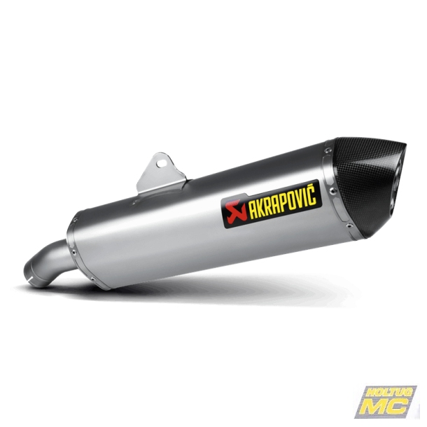 Akrapovic BMW F800R 09-16 Slip-On Line hexagonal lyddæmper i titanium (EC godkendt)