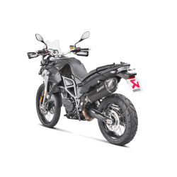 Akrapovic BMW F800GS 08-17 Slip-On Line hexagonal lyddmper i titanium/sort (ECE godkendt)