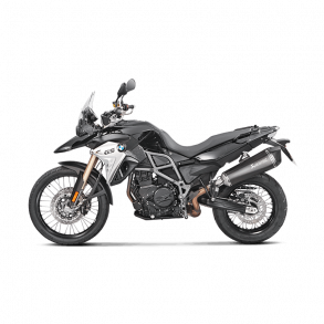 Akrapovic BMW F800GS 08-17 Slip-On Line hexagonal lyddmper i titanium/sort (ECE godkendt)