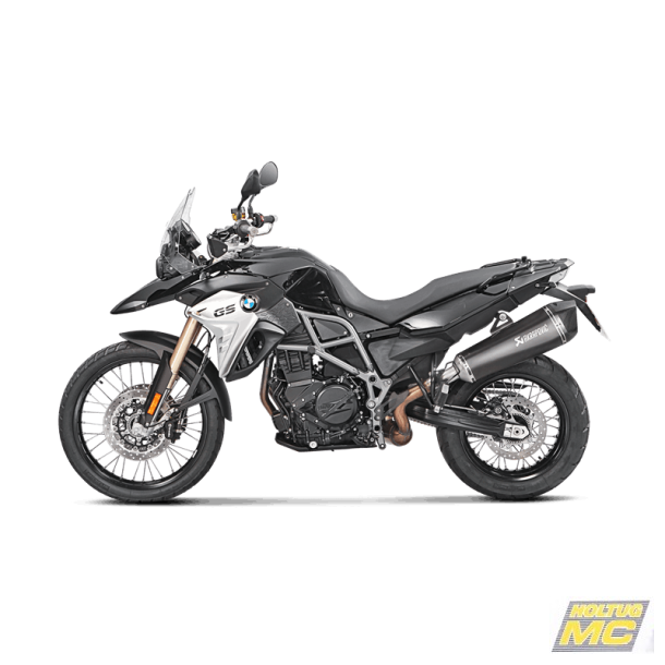 Akrapovic BMW F800GS 08-17 Slip-On Line hexagonal lyddmper i titanium/sort (ECE godkendt)