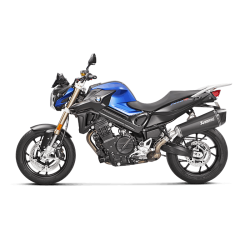 Akrapovic BMW F800R 09-19 Slip-On Line hexagonal lyddmper i titanium/sort (ECE godkendt)