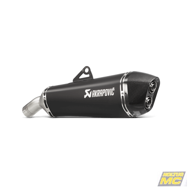 Akrapovic BMW F800GT 13-19 Slip-On Line hexagonal lyddmper i titanium/sort (ECE godkendt)
