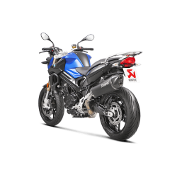 Akrapovic BMW F800R 09-19 Slip-On Line hexagonal lyddmper i titanium/sort (ECE godkendt)