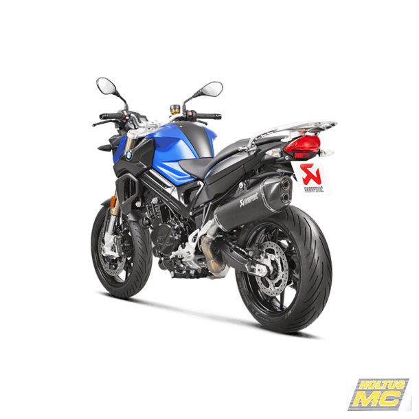 Akrapovic BMW F800R 09-19 Slip-On Line hexagonal lyddmper i titanium/sort (ECE godkendt)