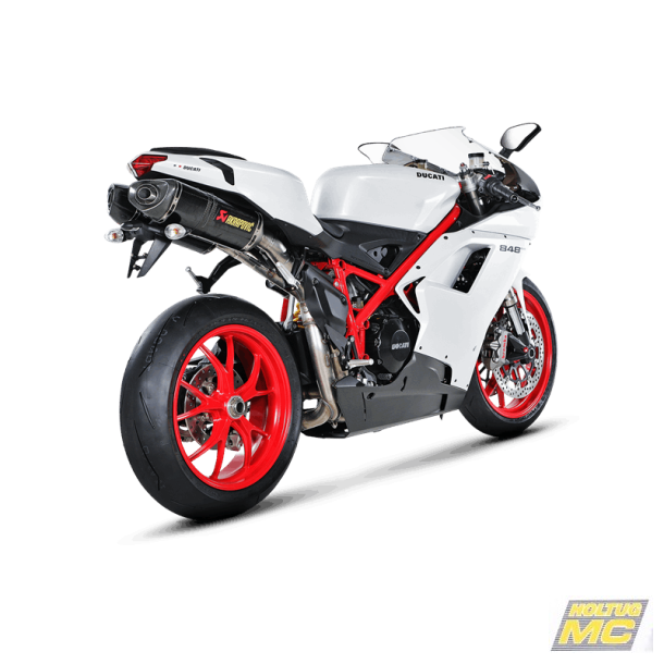 Akrapovic Ducati 848 EVO 11-14 Slip-On Line hexagonale lyddmpere i carbon
