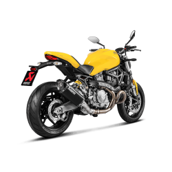 Akrapovic Ducati Monster 821 17-20 mellemrr i titanium uden katalysator