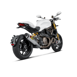 Akrapovic Ducati Monster 1200/1200S 14-16 mellemrr i titanium uden katalysator