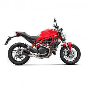 Akrapovic Ducati Monster 797 17-20 Slip-On Line dobbelt lyddmper i titanium/sort