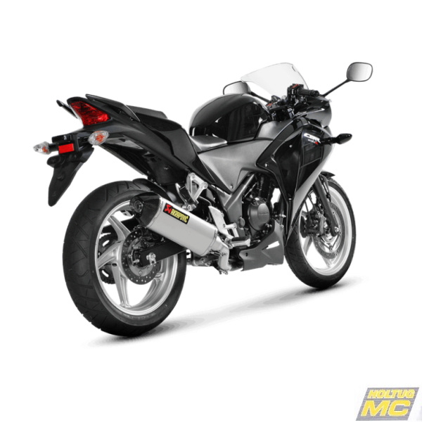 Akrapovic Honda CBR250RA 11-16 Slip-On Line hexagonal lyddmper i titanium (EC godkendt)