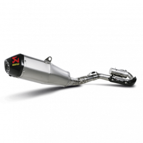 Akrapovic Honda CRF250R 04-05 Evolution Line 1/1 hexagonal lyddmper i titanium og titanium forrr