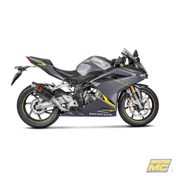 Akrapovic Honda CBR250RR 17-> Slip-On Line hexagonal lyddmper i carbon