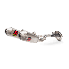 Akrapovic Honda CRF450R 17-20 Evolution Line 1/2 hexagonale lydd�mpere i titanium, forr�r i titanium