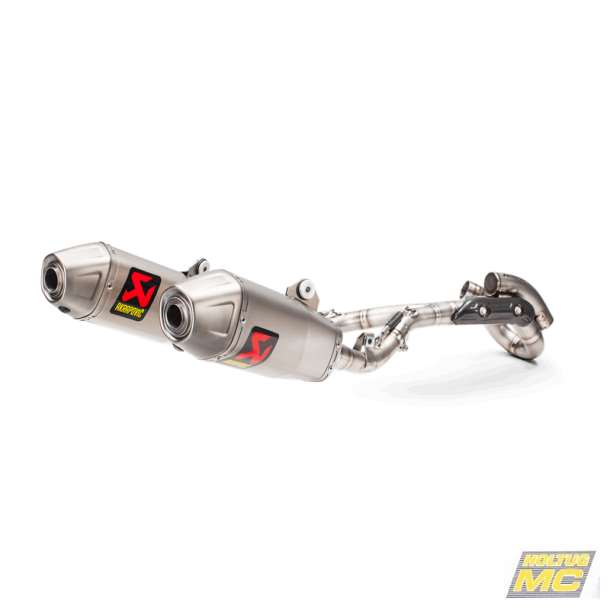 Akrapovic Honda CRF450R 17-20 Evolution Line 1/2 hexagonale lydd�mpere i titanium, forr�r i titanium