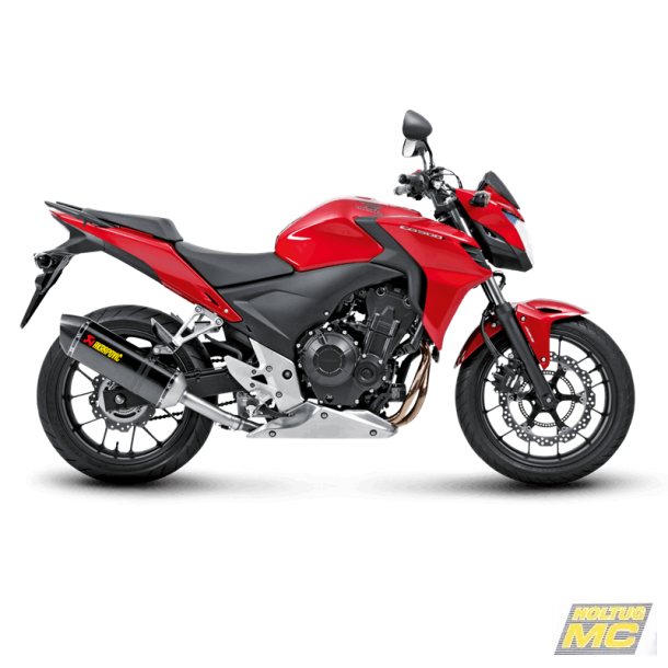 Akrapovic Honda CB500F 13-15 Slip-On Line hexagonal lyddmper i carbon (EC godkendt)