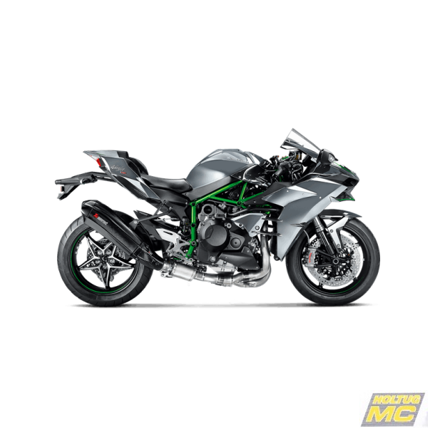 Akrapovic Kawasaki Ninja H2 15-20 Evolution Line 4/2/1 med HX2 lydd�mper i carbon
