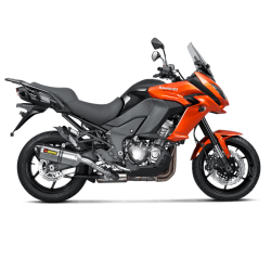 Akrapovic Kawasaki Versys 1000 12-18 Slip-On Line hexagonal lyddmper i titanium (ECE godkendt)