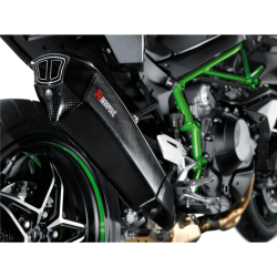 Akrapovic Kawasaki Ninja H2 15-20 Slip-On Line HX2 lyddmper i carbon (ECE godkendt)