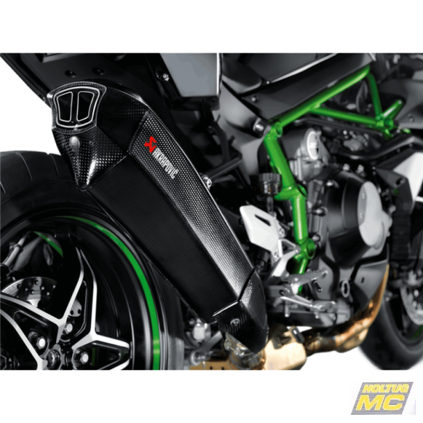 Akrapovic Kawasaki Ninja H2 15-20 Slip-On Line HX2 lyddmper i carbon (ECE godkendt)