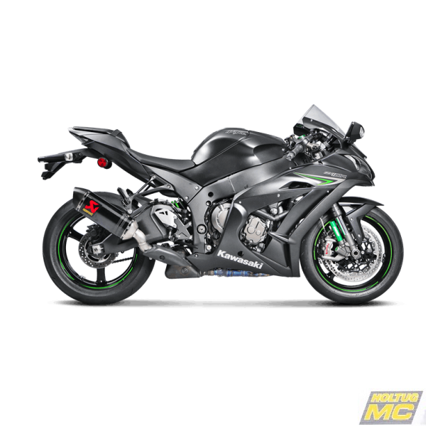 Akrapovic Kawasaki ZX-10R 16-20 Slip-On Line hexagonal lyddmper i carbon (ECE godkendt)