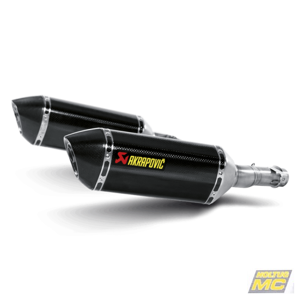 Akrapovic Kawasaki Z1000 10-13 Slip-On Line hexagonale lyddmpere i carbon (EC godkendt)