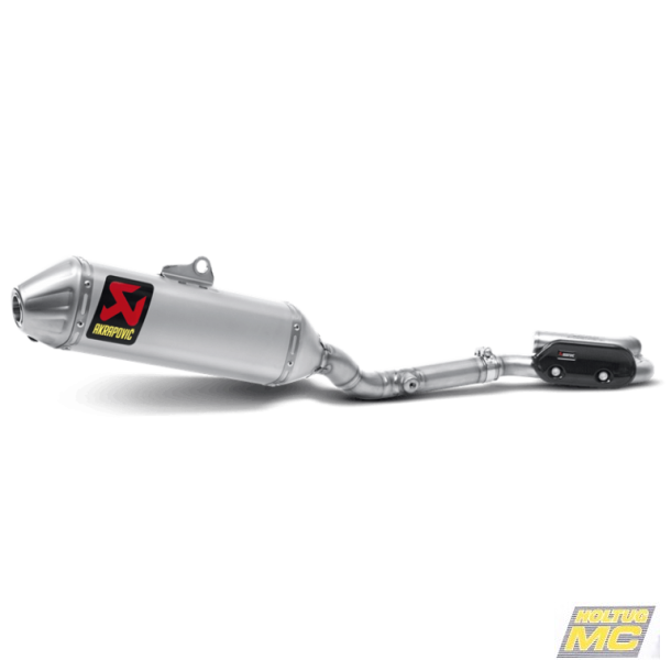 Akrapovic Kawasaki KX250F 09-16 Evolution Line 1/1 hexagonal lyddmper og forrr i titanium