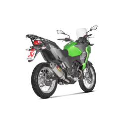 Akrapovic Kawasaki Versys-X 300 17-20 Slip-On Line hexagonal lyddmper i titanium (ECE godkendt)