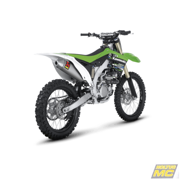 Akrapovic Kawasaki KX450F 09-15 Racing Line 1/1 hexagonal lyddmper i titanium forrr i rustfri