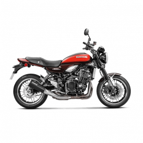 Akrapovic Kawasaki Z900RS 18-> Slip-On Line rund classic retro lyddmper i titanium (ECE godkendt)