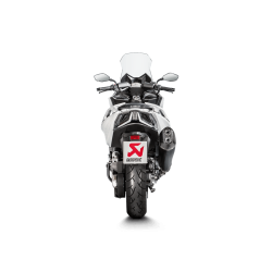 Akrapovic Kymco AK550 17-20 Slip-On Line hexagonal lyddmper i titanium/sort (ECE godkendt)
