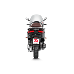 Akrapovic Piaggio MP3 500/500LT 08-16 Slip-On Line hexagonal rustfri/sort lyddmper (EC godkendt)