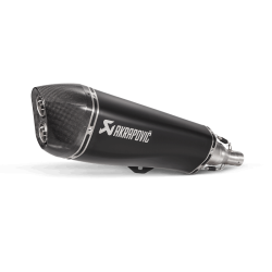 Akrapovic Piaggio MP3 500/500LT 08-20 Slip-On Line hexagonal rustfri/sort lyddmper (ECE godkendt)