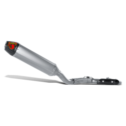 Akrapovic Suzuki RM-Z450F 05-07 Evolution Line 1/1 hexagonal lyddmper og forrr i titanium