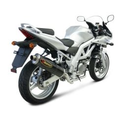 Akrapovic Suzuki SV650 03-09 Racing Line 2/1 oval lyddmper i carbon