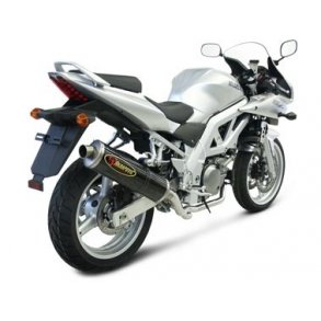 Akrapovic Suzuki SV650 03-09 Racing Line 2/1 oval lyddmper i carbon